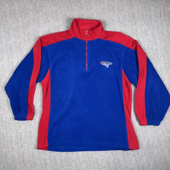 NFL Active Other - VTG New England Patriots NFL Active Fleece 1/4 Zip Pullover Men's XL Red Blue